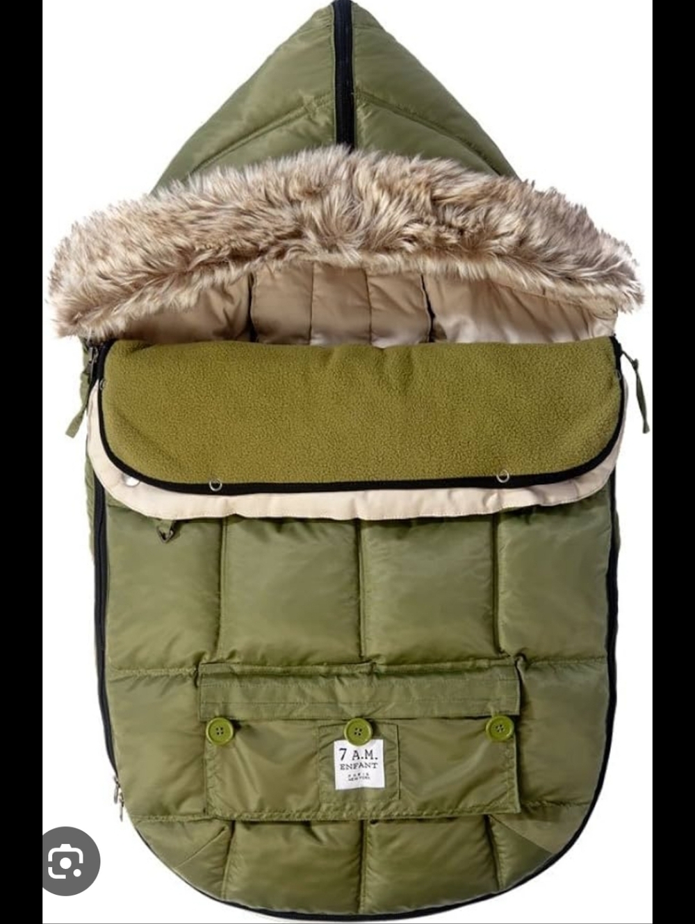 7 a.m. enfant le sac igloo baby stroller footmuff 0-6 M Small